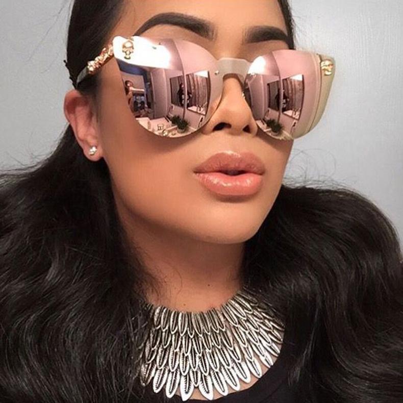 Skull Cat Eye Sunglasses