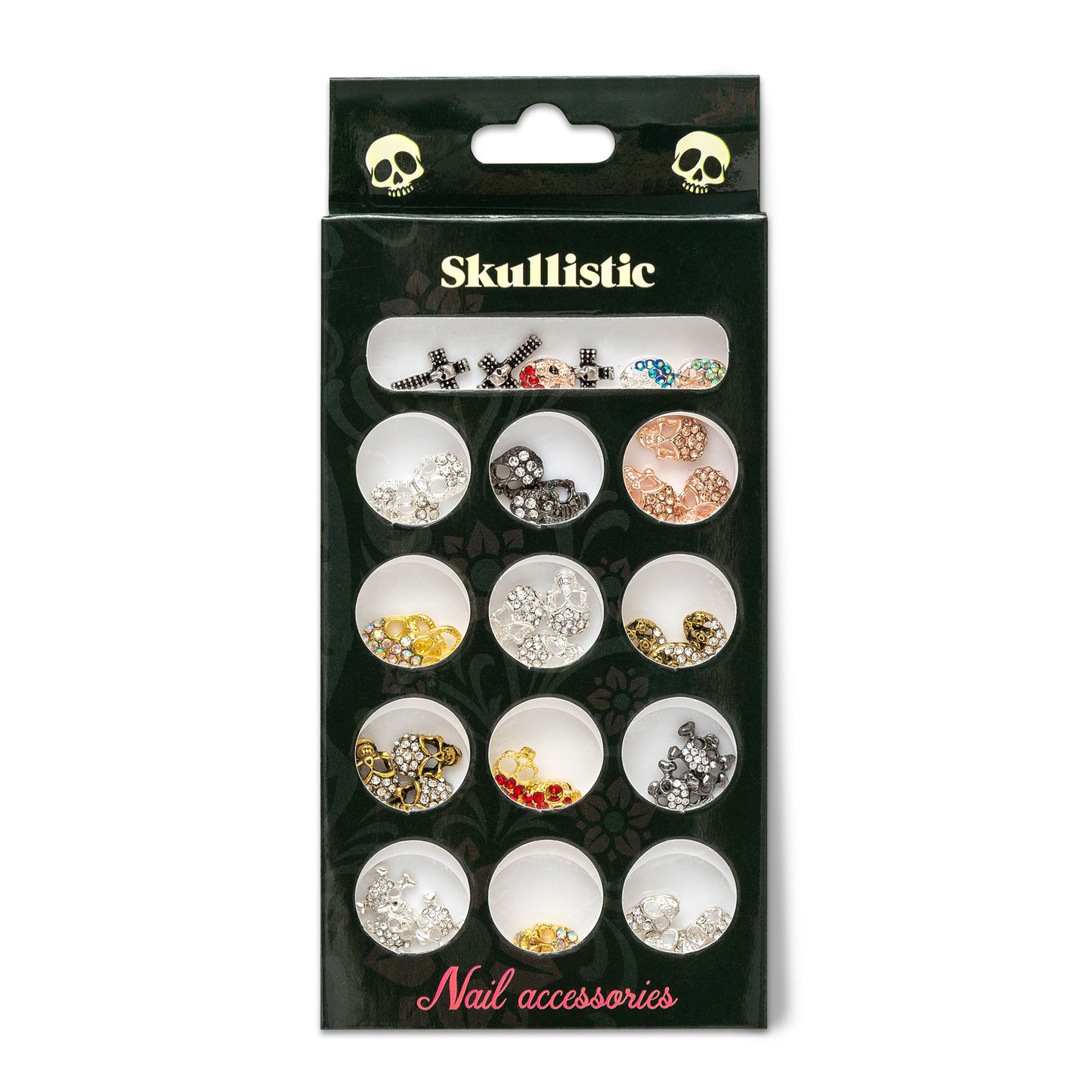 Skulls Nail Decoration Accessories Set