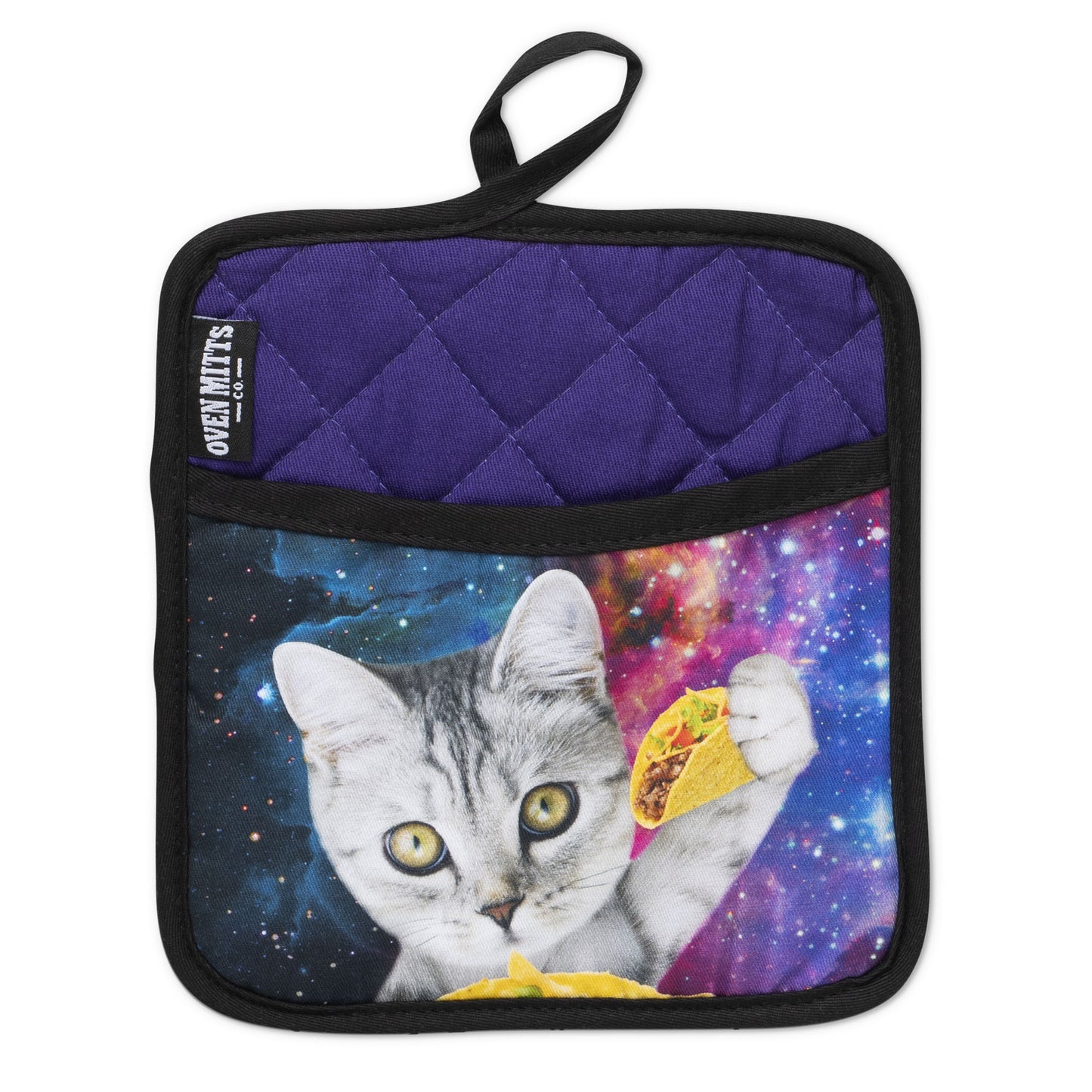 Galaxy Taco Cat Oven Mitts And Potholder Set