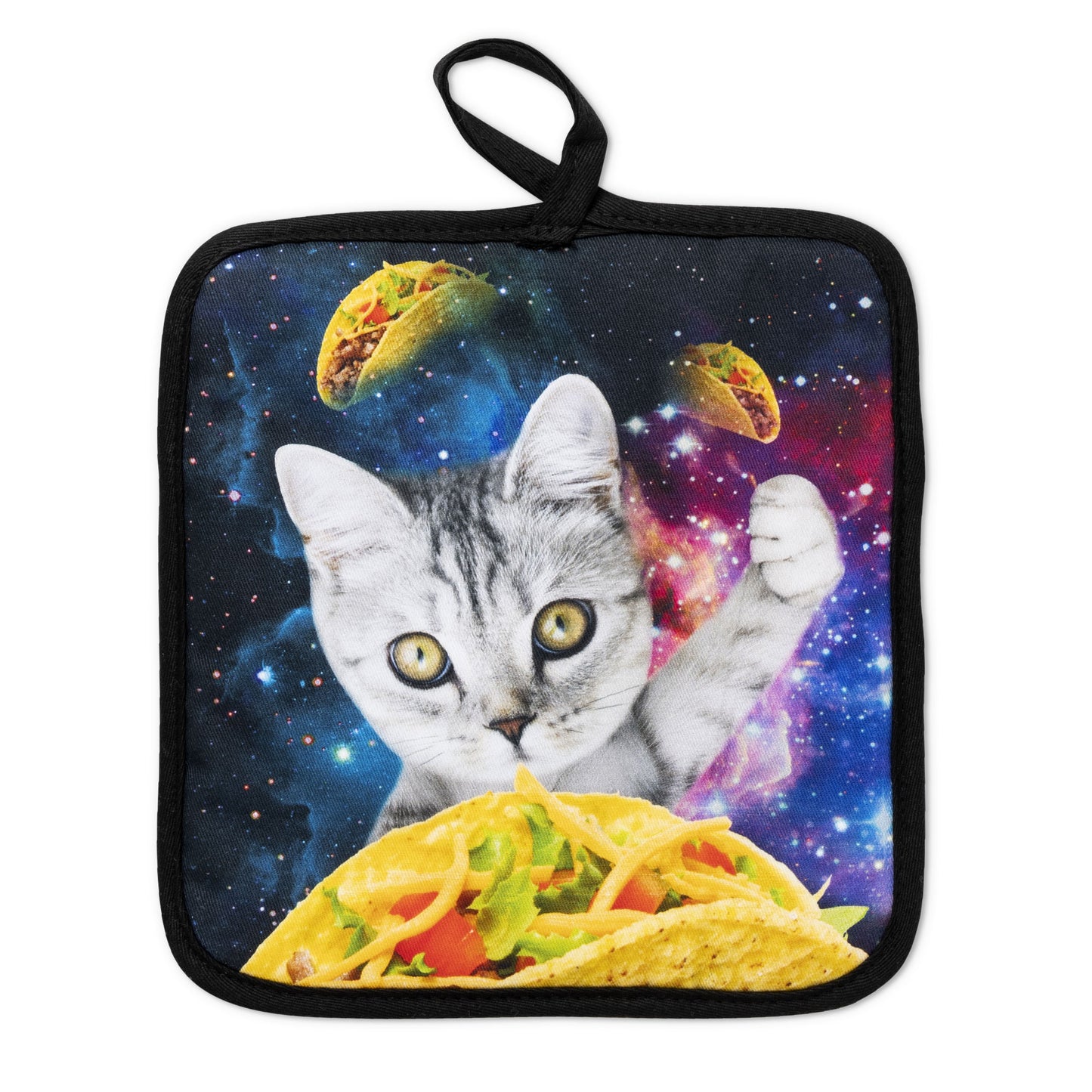 Galaxy Taco Cat Oven Mitts And Potholder Set