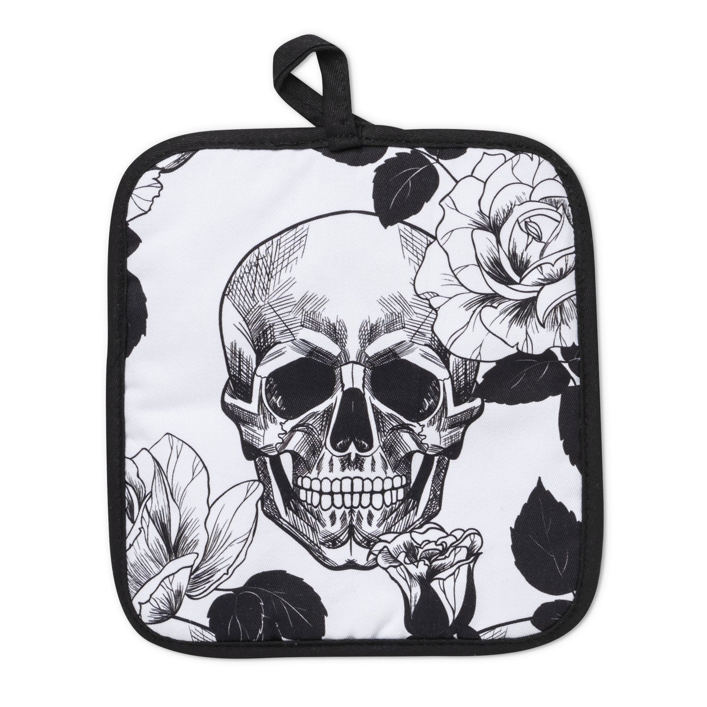 Gothic Skull Oven Potholder back