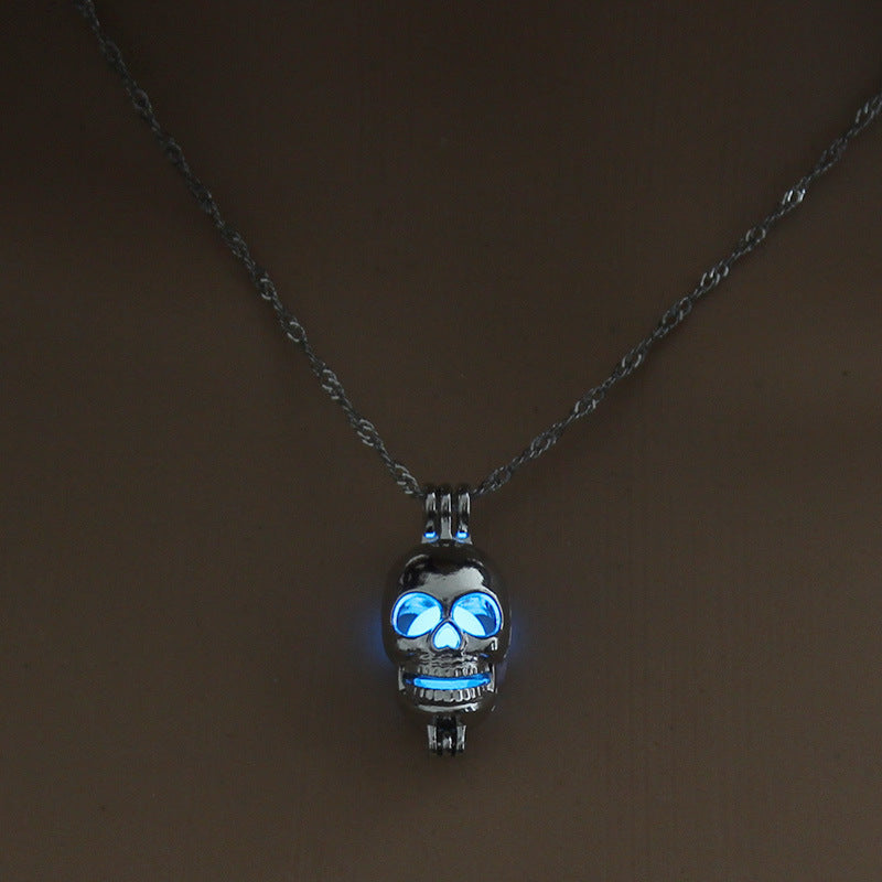 Zapps Glow In Dark Skull Necklace