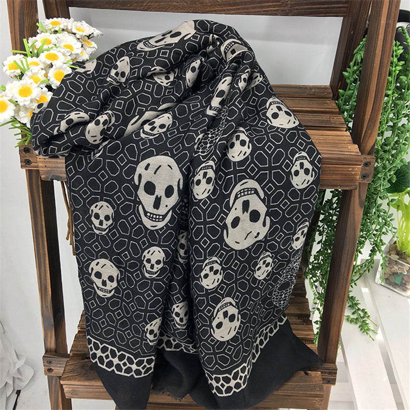 Zapps Printed Skulls Scarf