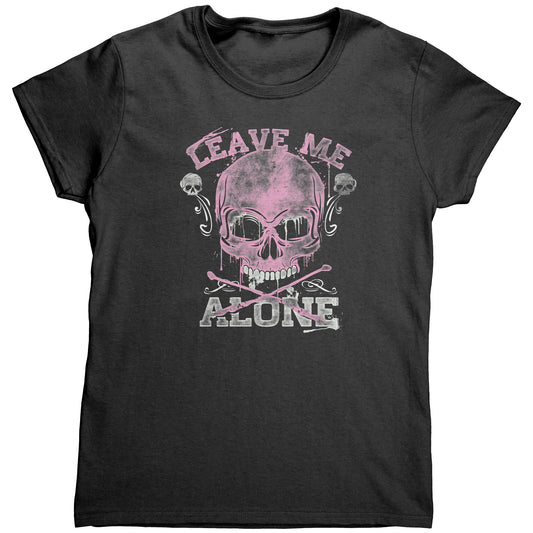Leave Me Alone Skull Pink