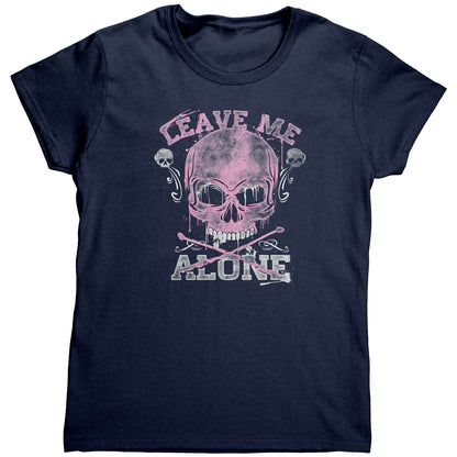 Leave Me Alone Skull Pink