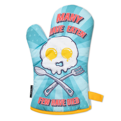 Many Have Eaten, Few Have Died Oven Mitts And Pot Holder Set