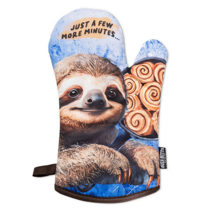 Sloth Just A Few More Minutes Oven Mitts And Pot Holder Set