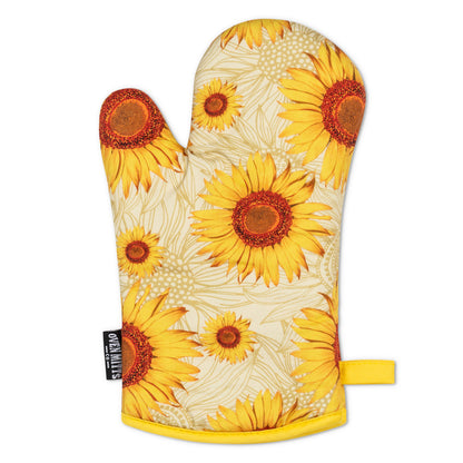 Summer Sunflowers Oven Mitts And Potholder Set