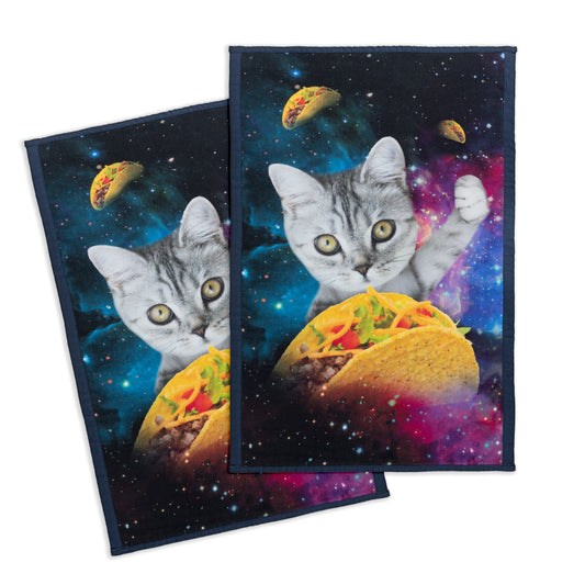 Galaxy Taco Cat Kitchen Towel Set