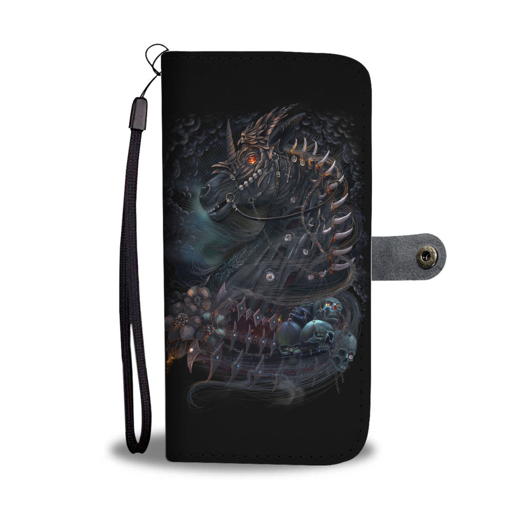 Skullistic Undead Unicorn Wallet Phone Case