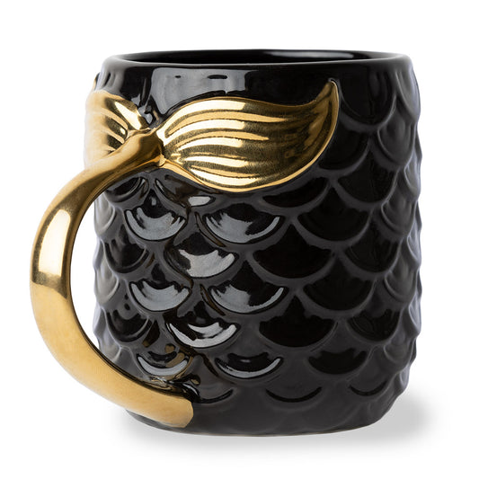 Seas The Day Mermaid Gold Tail Mug