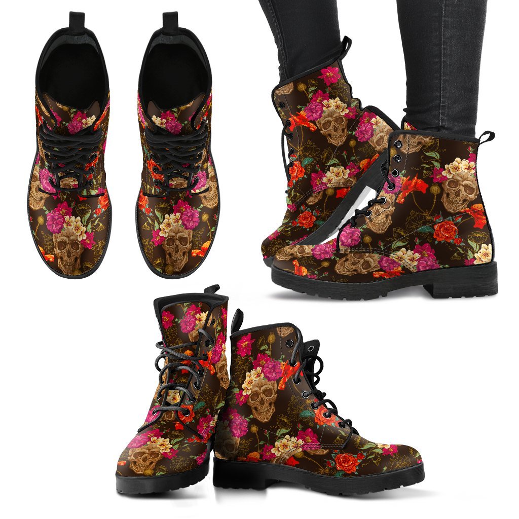 Autumn Skulls Women's Boots