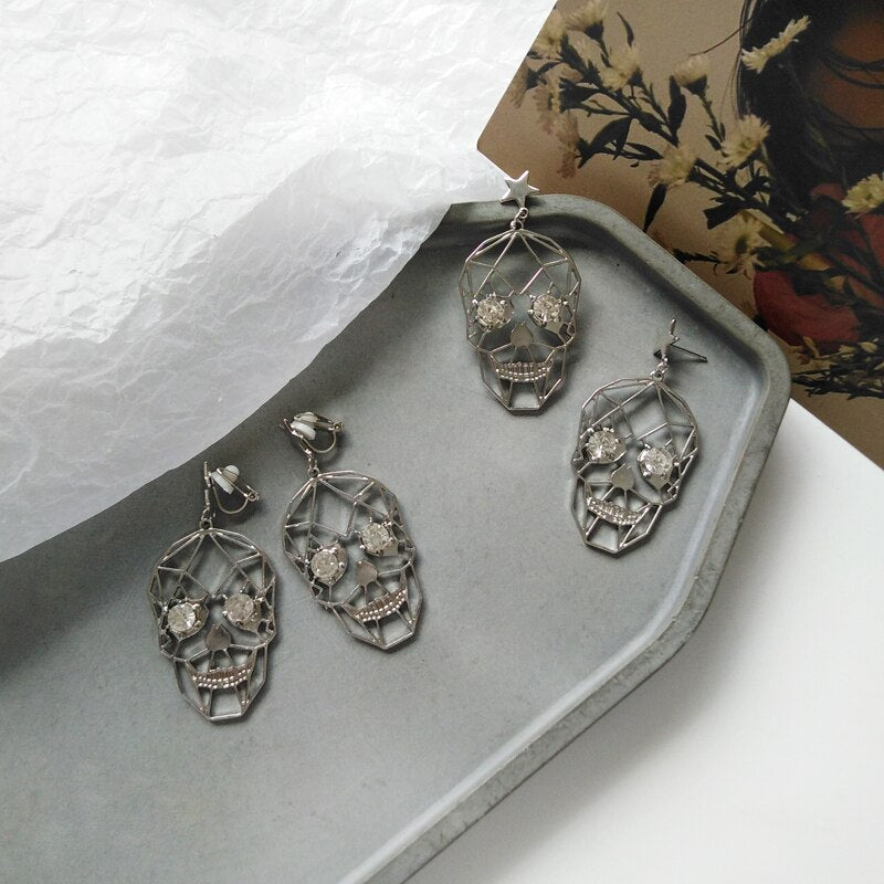 Skull Star Earrings