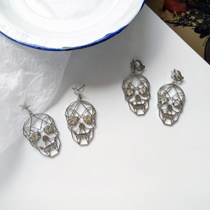 Skull Star Earrings