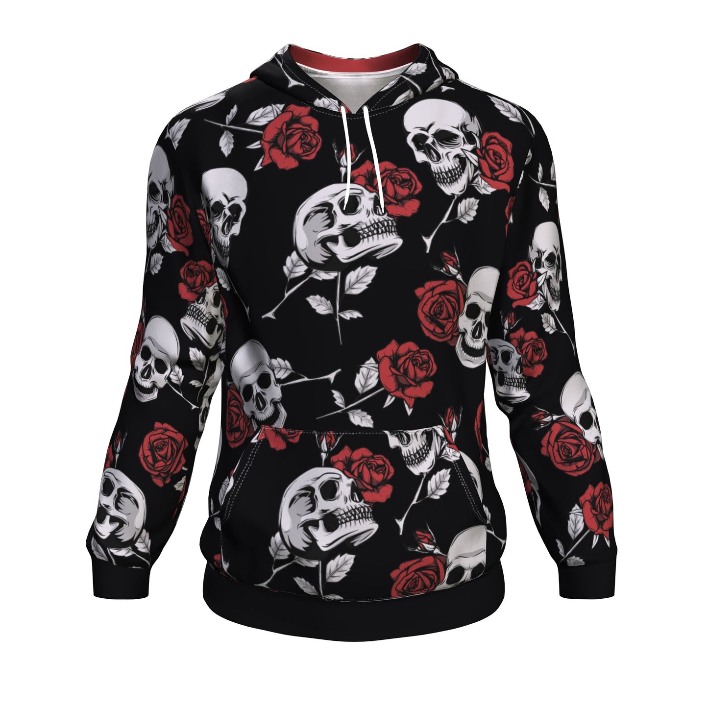 Death Rose Skull All Over Print Unisex Hoodie