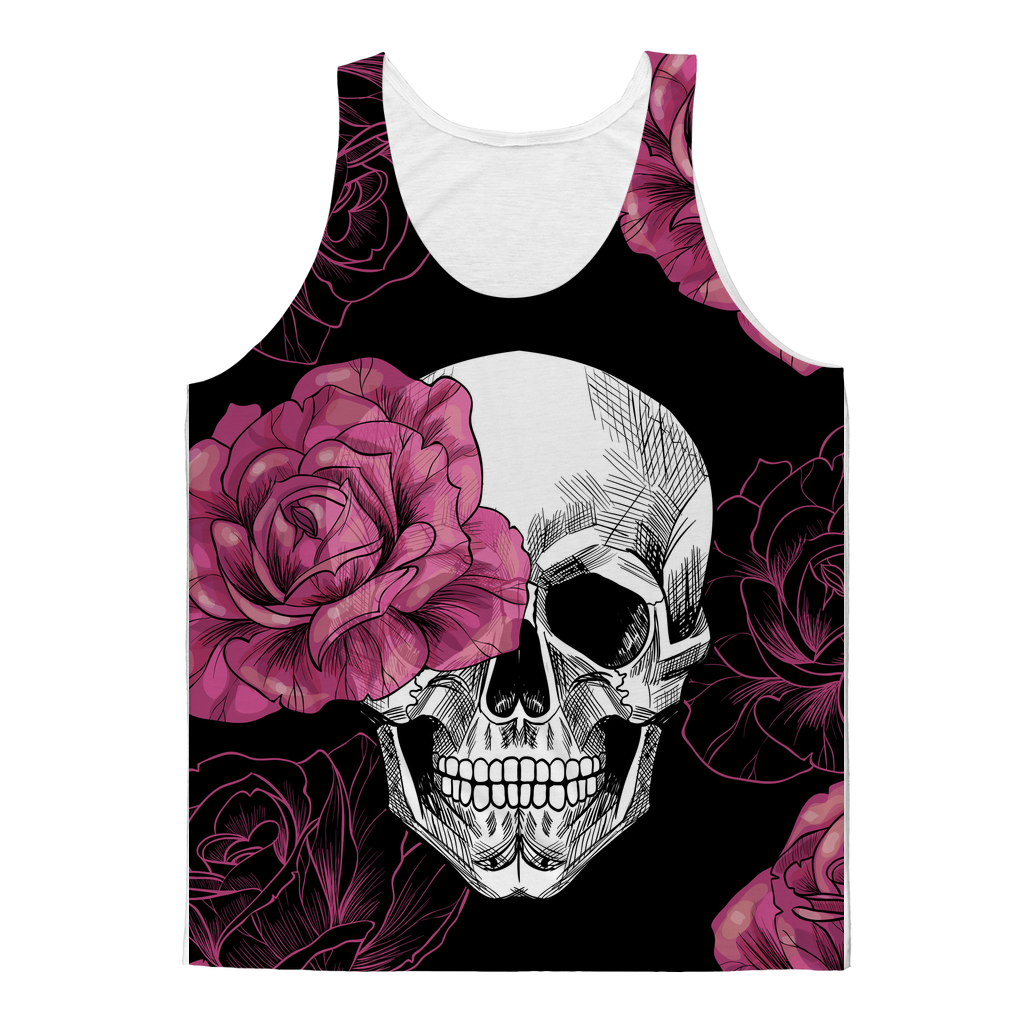 Rose Skull Sublimated Tank Top