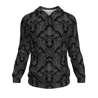 Gothic Skull All Over Print Unisex Hoodie