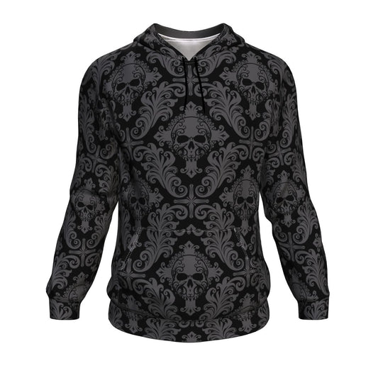 Gothic Skull All Over Print Unisex Hoodie
