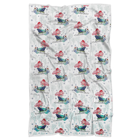 Christmas Mermaid Sherpa Blanket
