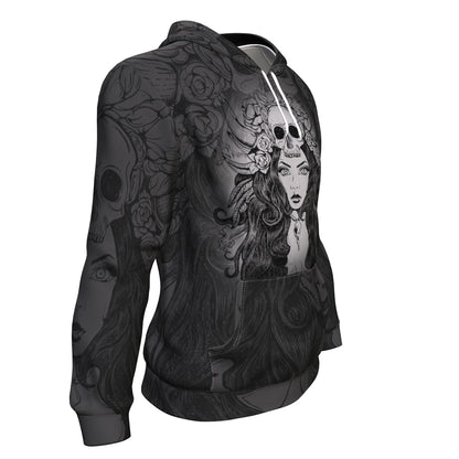 Obsessed By Skulls All Over Print Unisex Hoodie