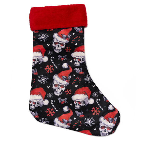 Santa Skulls Christmas Stocking