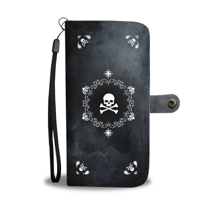 Skullistic Mandala Skulls Wallet Phone Case