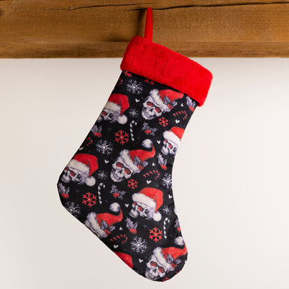 Santa Skulls Christmas Stocking
