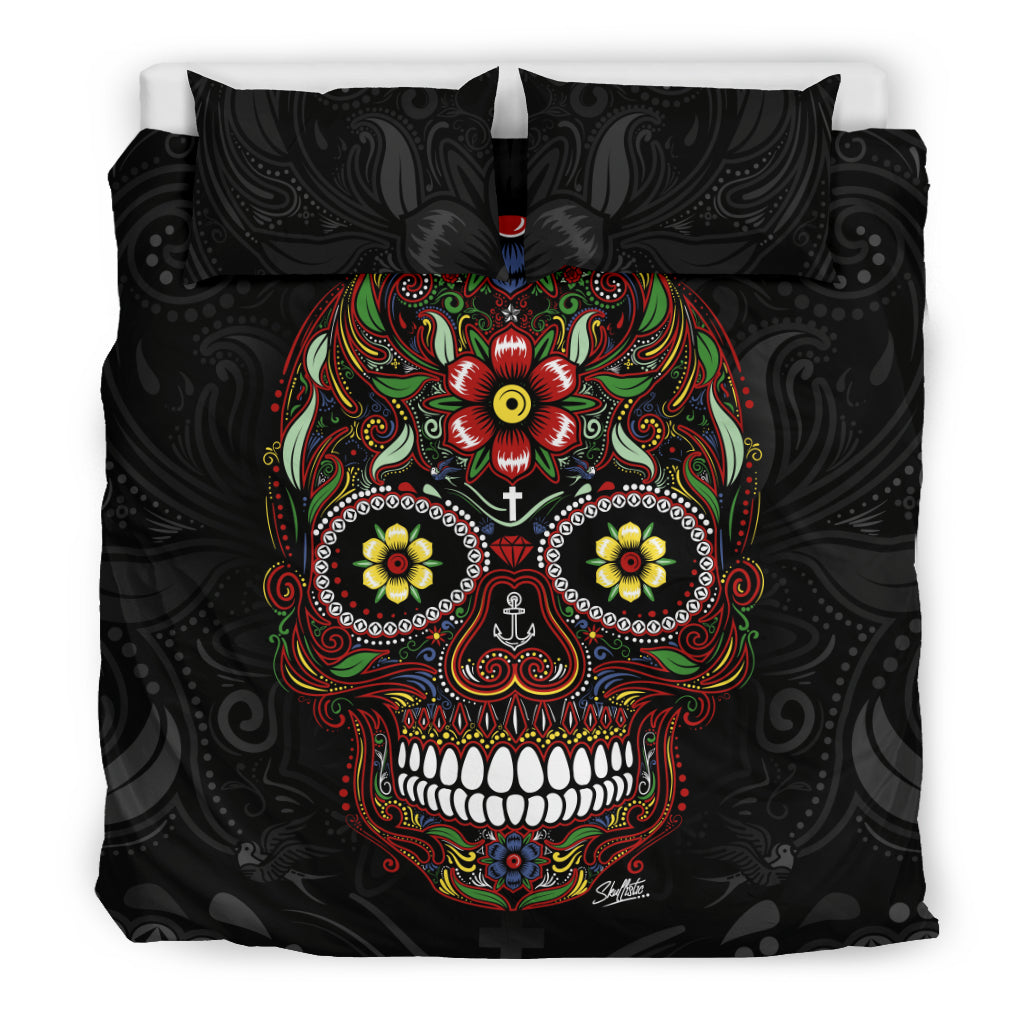 Calavera Sugar Skull Duvet Cover Set