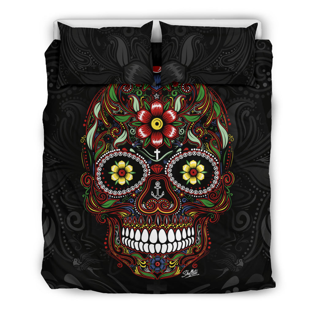 Calavera Sugar Skull Duvet Cover Set