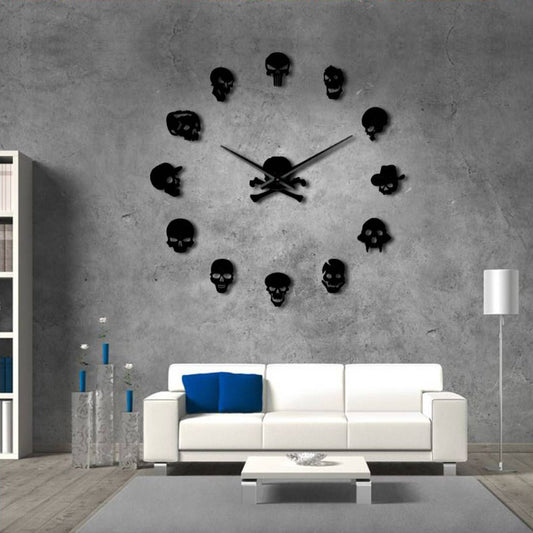 Wall Skull Clock