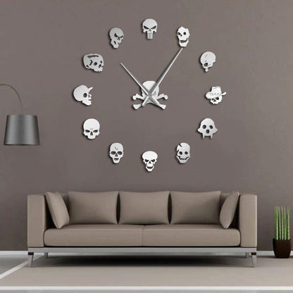 Wall Skull Clock