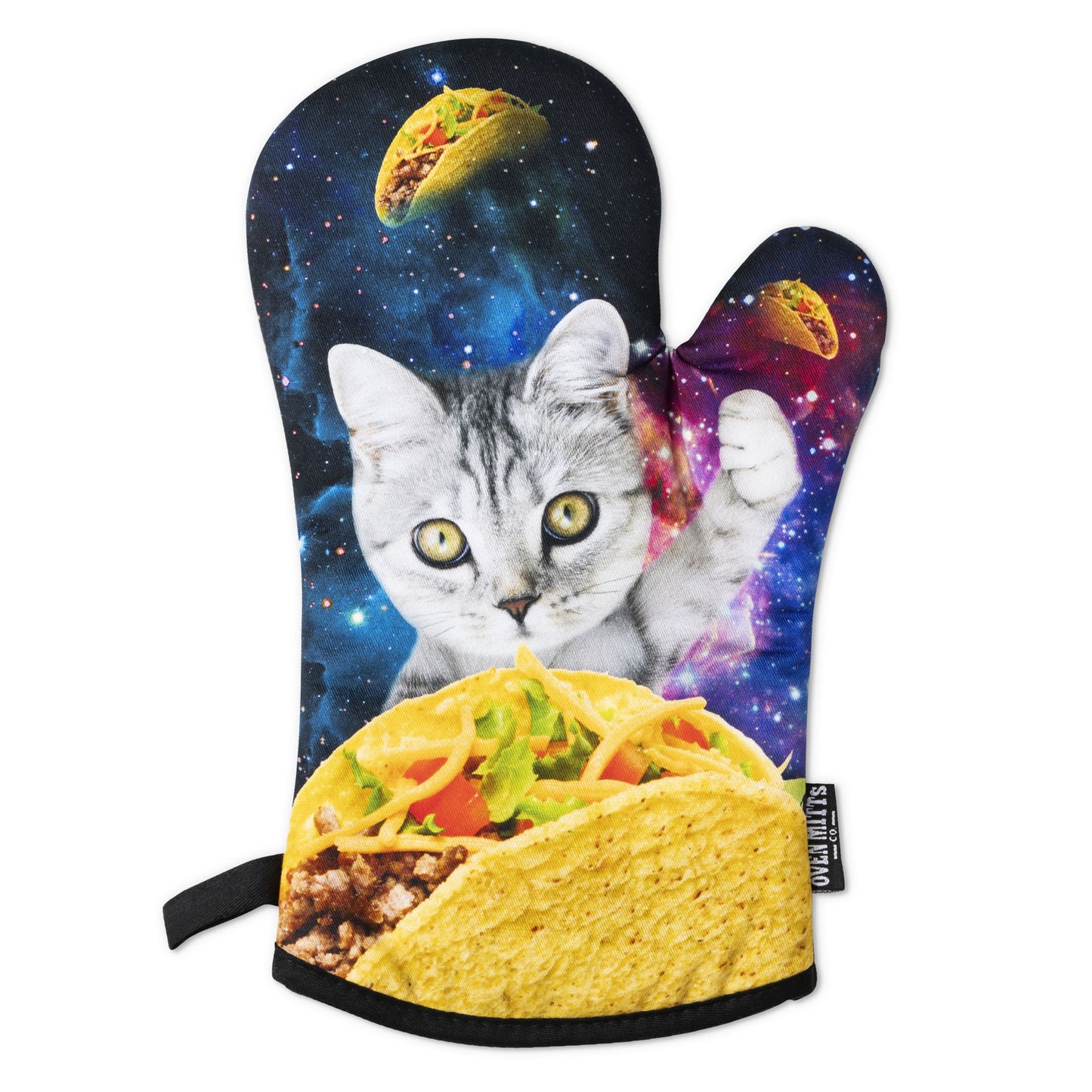 Galaxy Taco Cat Oven Mitts And Potholder Set