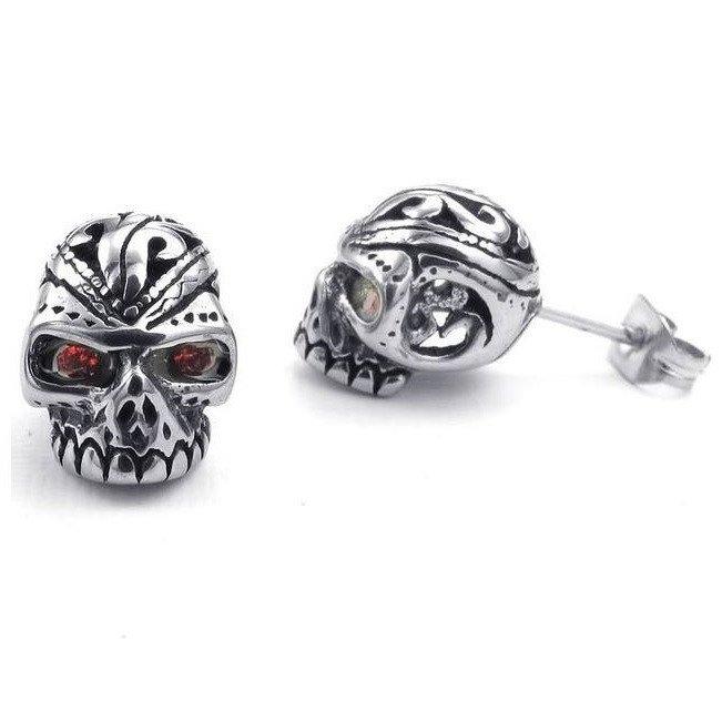 Gothic Stainless Steel Skull Earrings