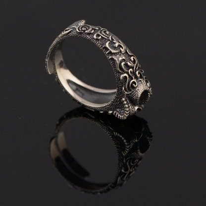 Zapps Gothic 925 Sterling Silver Skull Ring