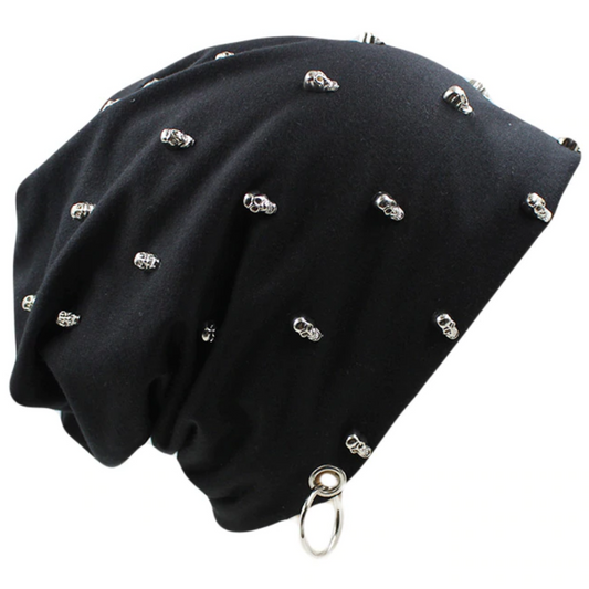 Metal Skulls Beanie With Hoop