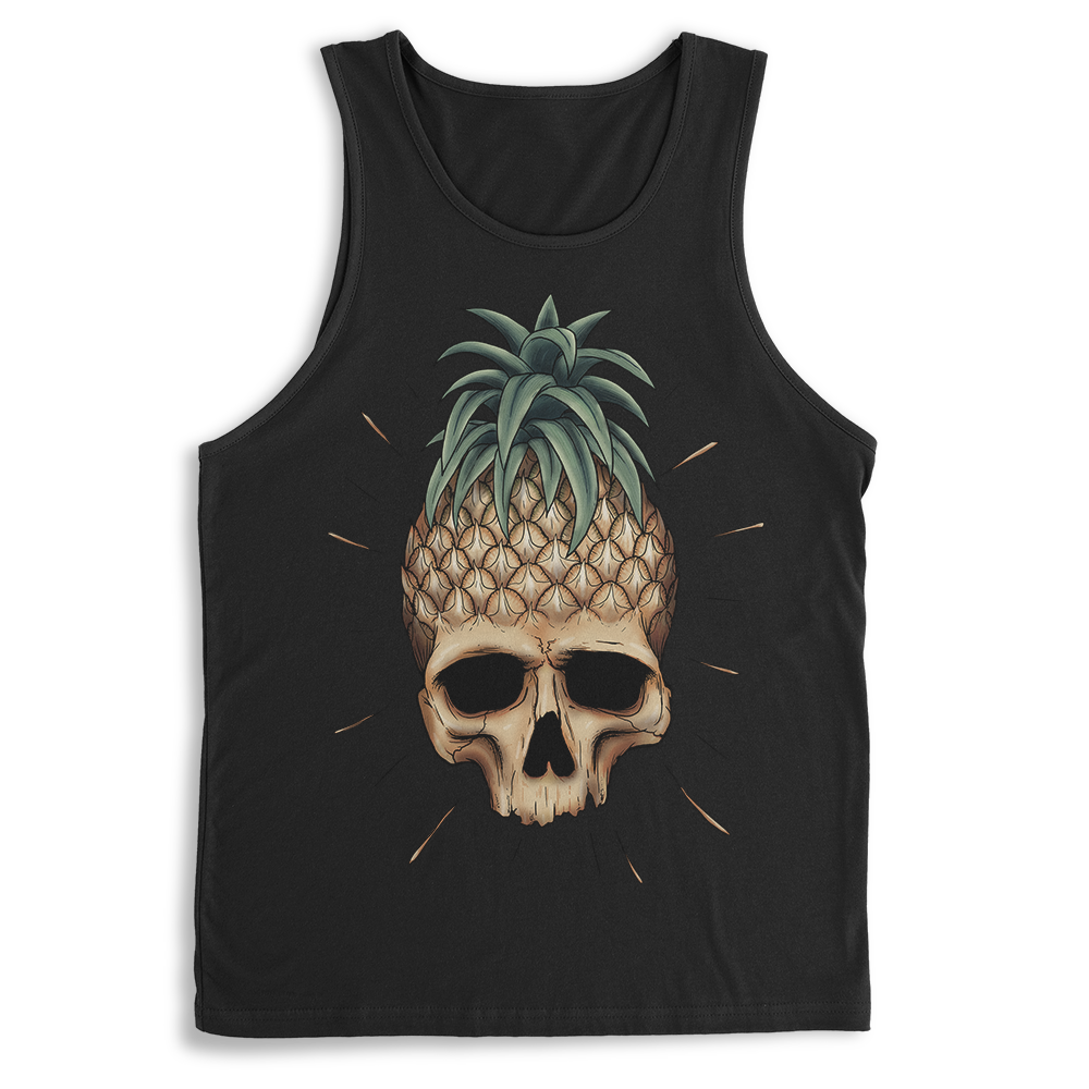 Dark Pineapple Skull Tank