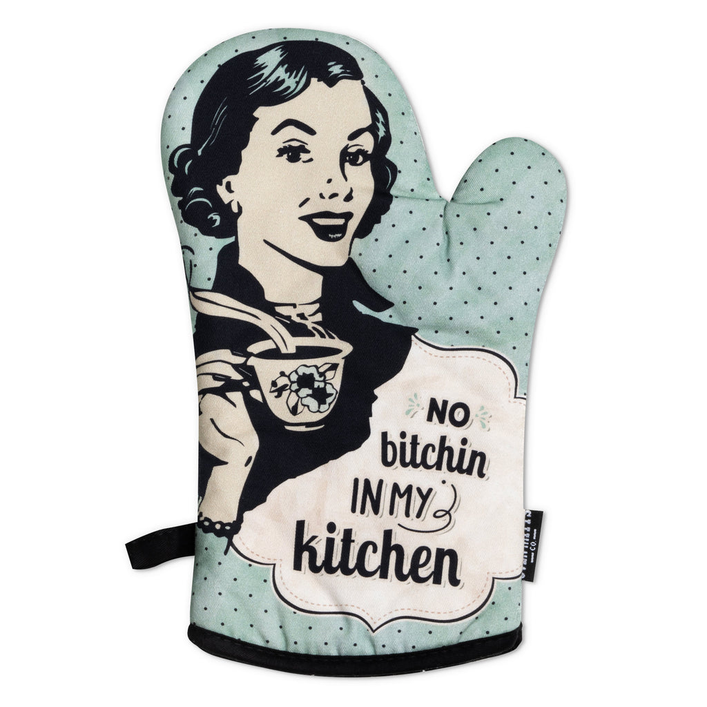 No B****** In My Kitchen Oven Mitts And Potholder Set