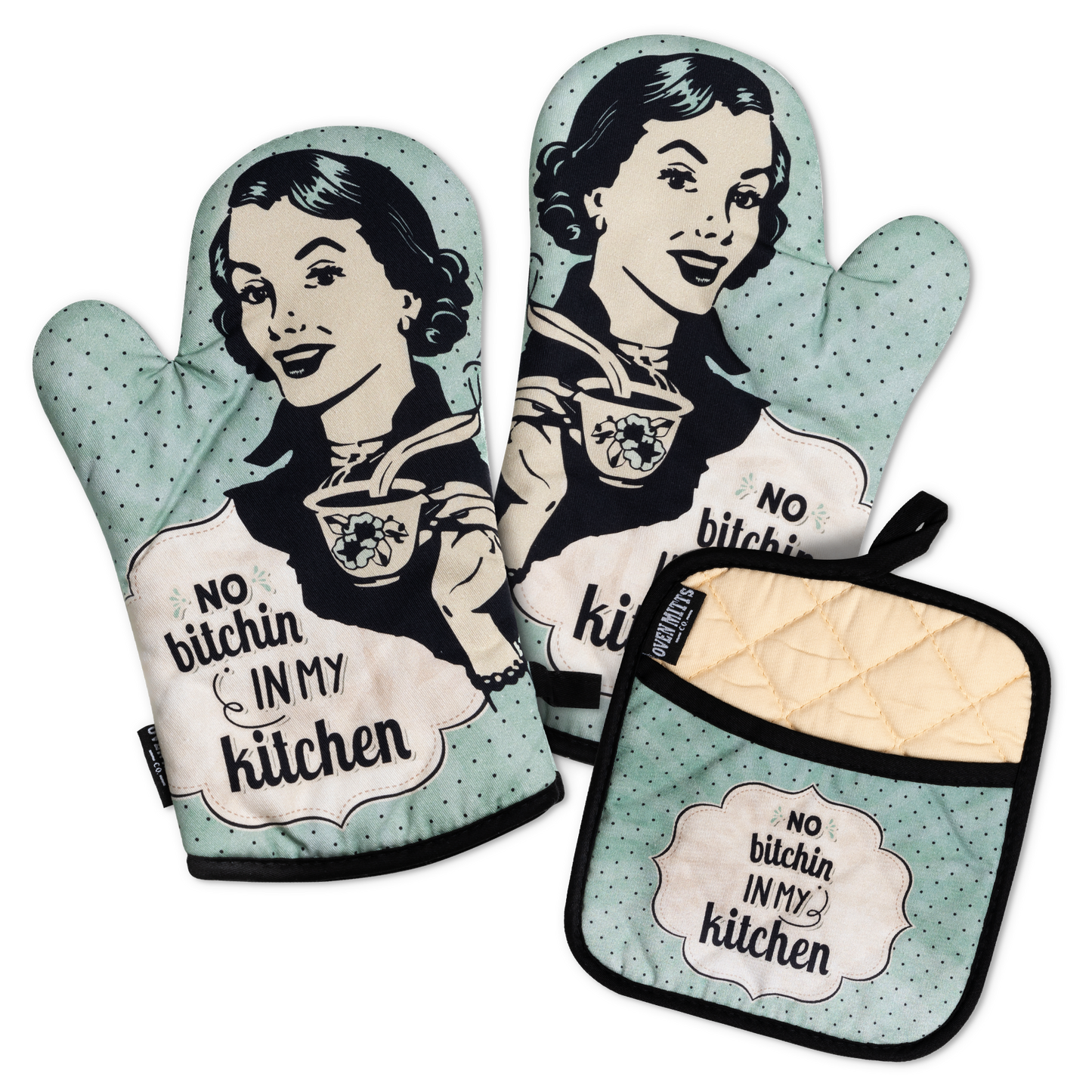 No-Bitchin-In-My-Kitchen-Oven-Mitts-and-Pad