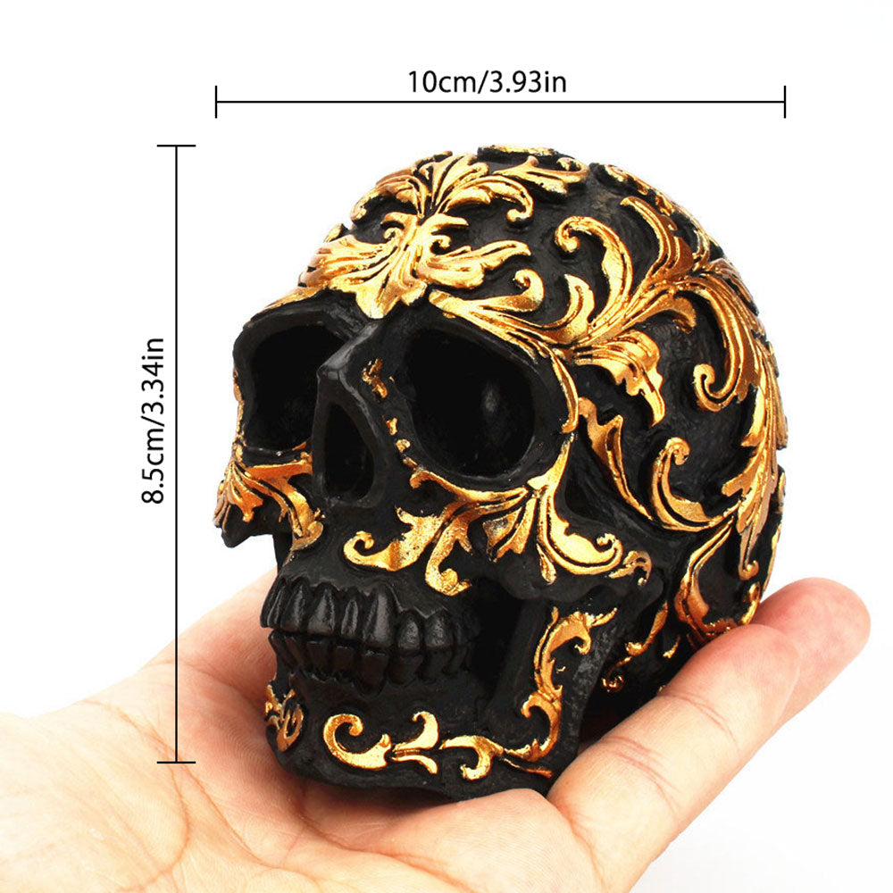 Golden Skull Home Decor