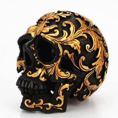 Golden Skull Home Decor