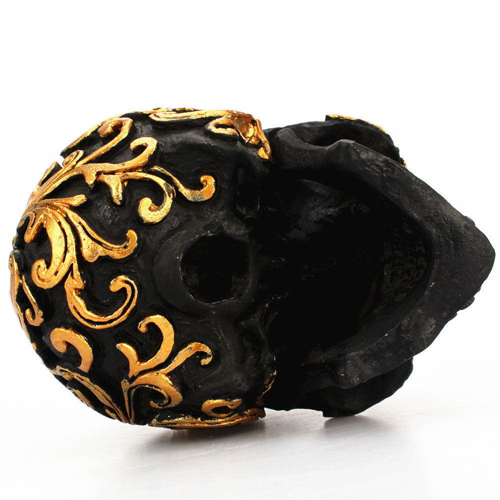 Golden Skull Home Decor