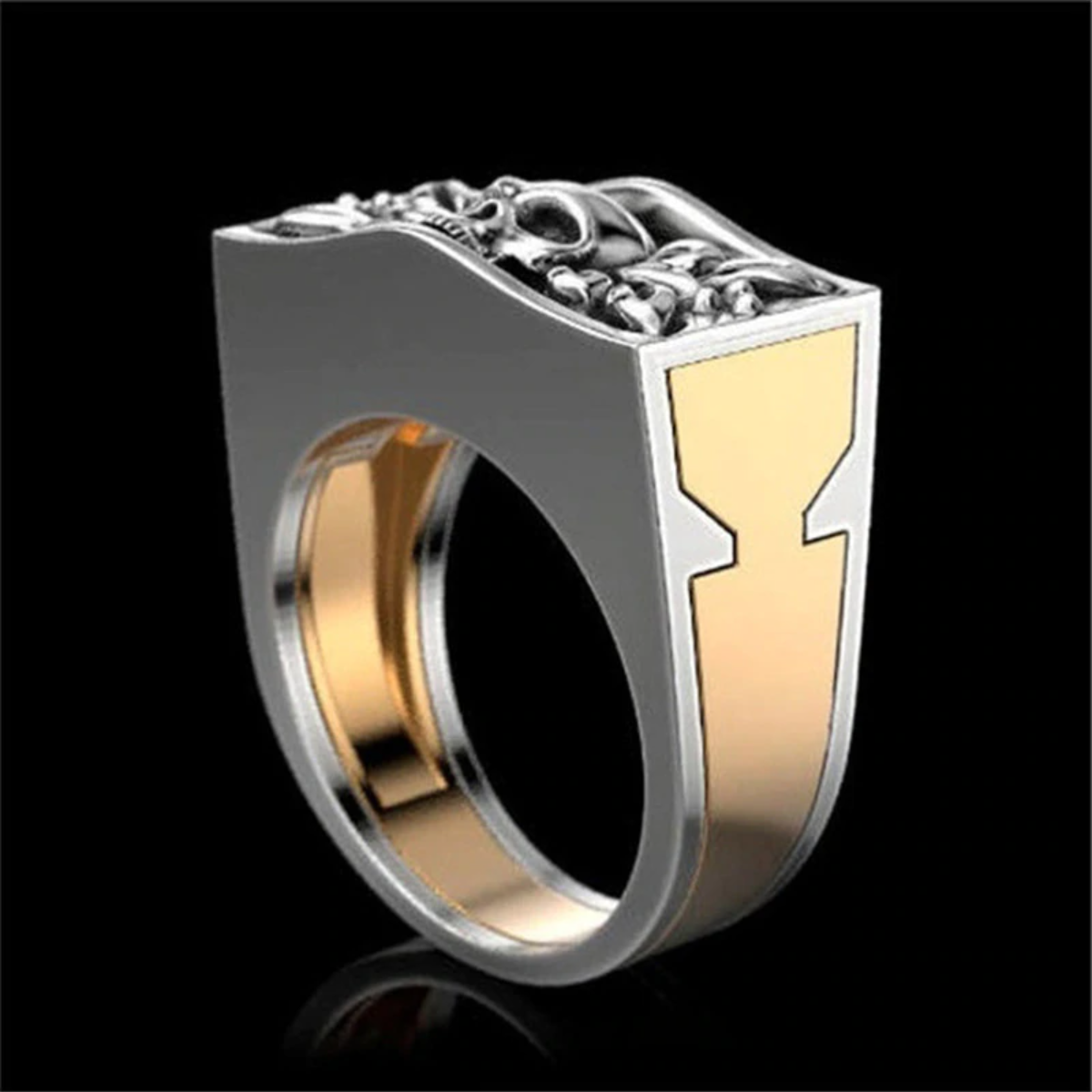 Skull Ring With Hidden Compartment