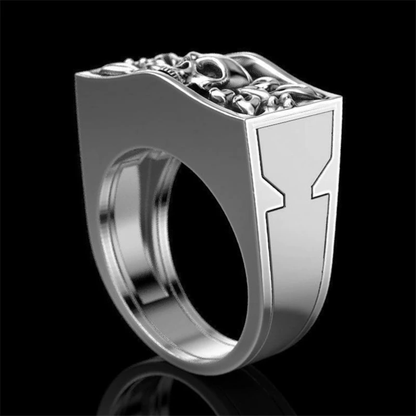 Skull Ring With Hidden Compartment