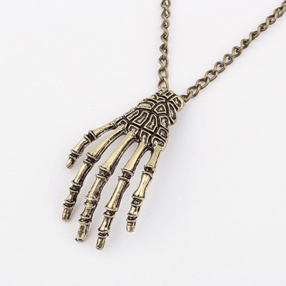 Skeleton Hand Necklace