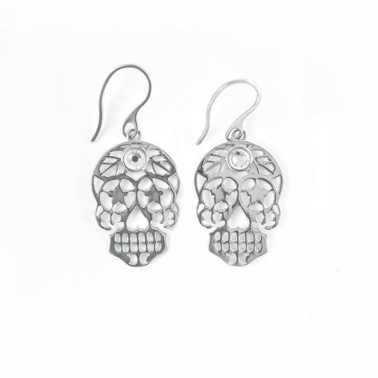 Skullistic Calavera Skull Drop Earrings