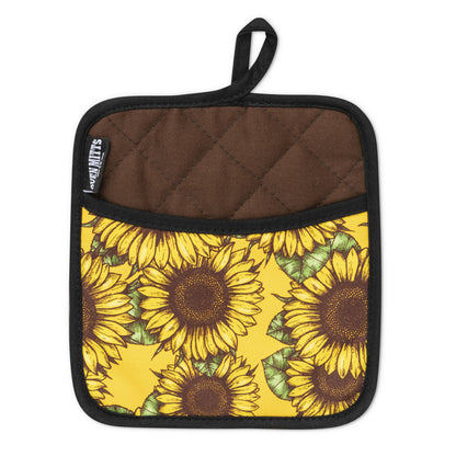 Sunflower You Are My Sunshine Oven Potholder pocket