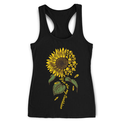 You Are My Sunshine Sunflower Skull Apparel