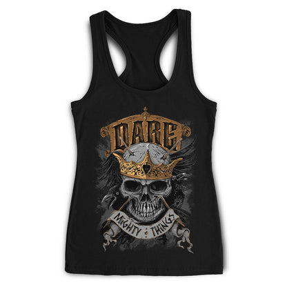 Dare Mighty Things Skull Apparel racerback tank