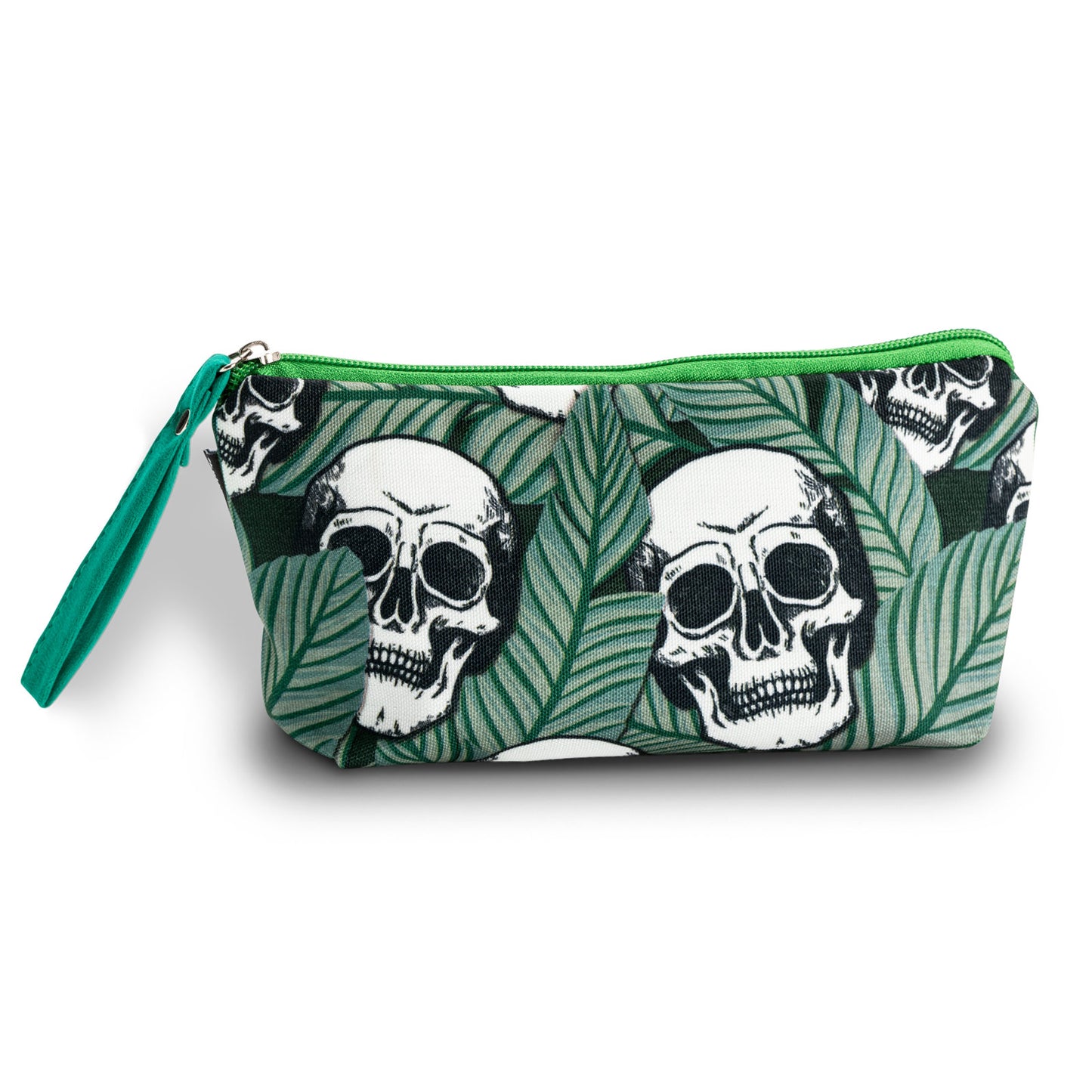 Tropic Skulls Makeup Bag Green
