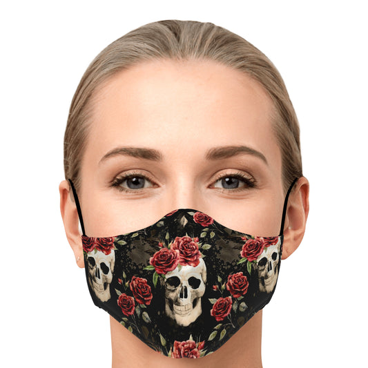 Vintage Skulls Face Mask